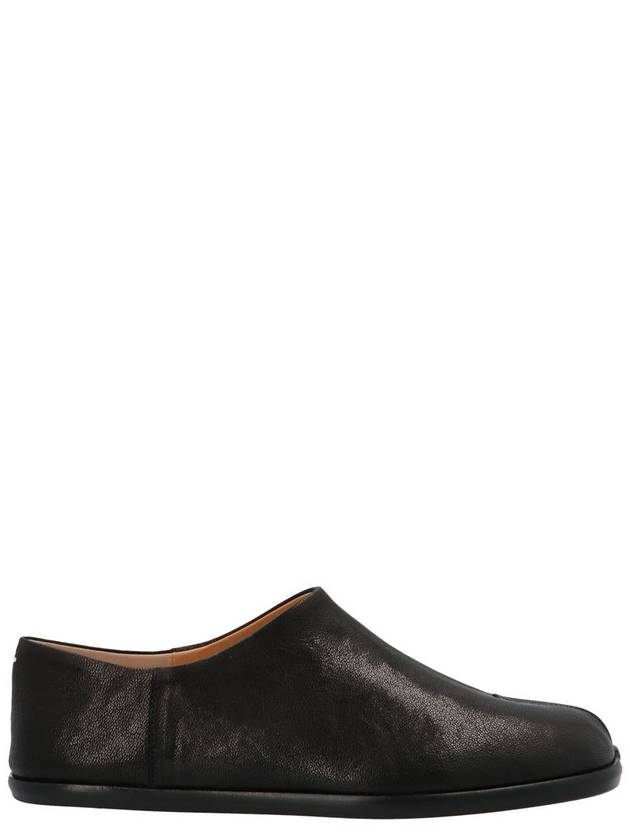 Tabi Babouche Leather Slippers Black - MAISON MARGIELA - BALAAN 2