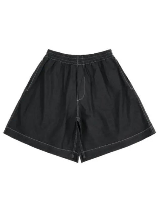 Elastic Shorts Pants Dark Blue - SUNNEI - BALAAN 1