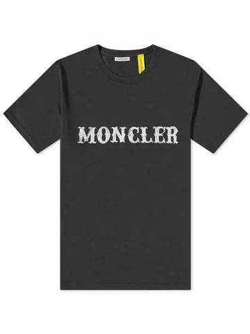 8C00001 M2350 999 xFRGMT fragment logo printing short sleeve t shirt 661588 - MONCLER - BALAAN 1