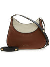 Two-Tone Milano Leather Small Shoulder Bag Brown - MARNI - BALAAN 2