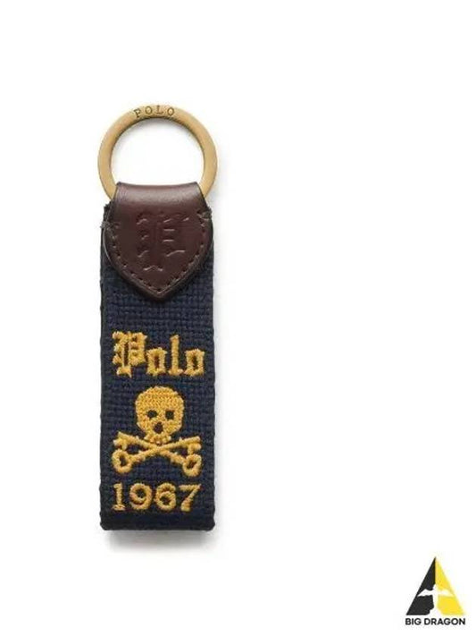 Small leather key ring navy - POLO RALPH LAUREN - BALAAN 1