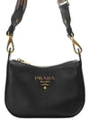 Vitello Phoenix Shoulder Bag Black - PRADA - BALAAN 1