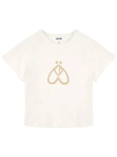 Dior Cotton Jersey Shot Sleeve T-Shirt Cream - DIOR - BALAAN 2