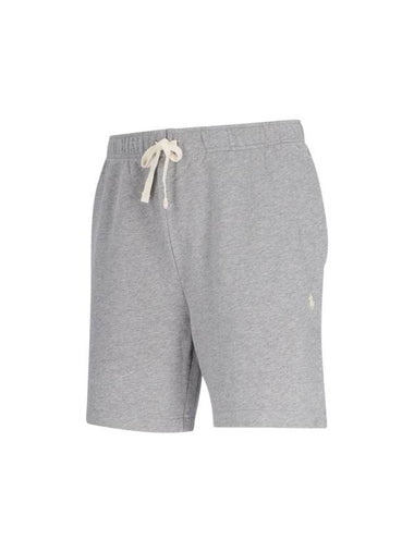 Embroidered Logo Drawstring Track Shorts Grey - POLO RALPH LAUREN - BALAAN 1