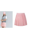 Golf Tennis Pastel Pleated Skirt Pink - AVAVE - BALAAN 3