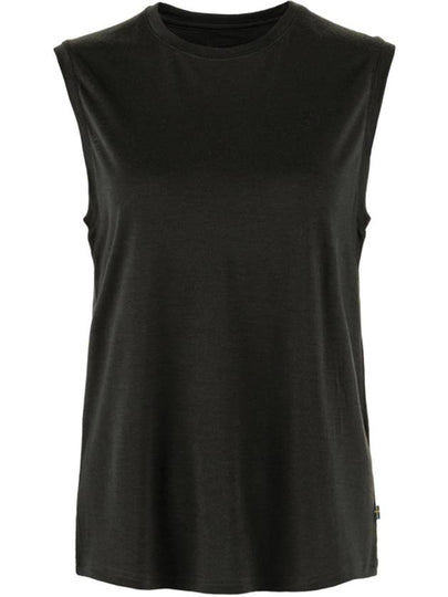 Women's Abisko Wool Tank Top Black - FJALL RAVEN - BALAAN 2