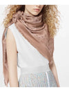 Monogram Denim Scarf Beige Rose - LOUIS VUITTON - BALAAN 2