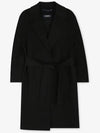 Arona Belt Virgin Wool Single Coat Black - MAX MARA - BALAAN 3