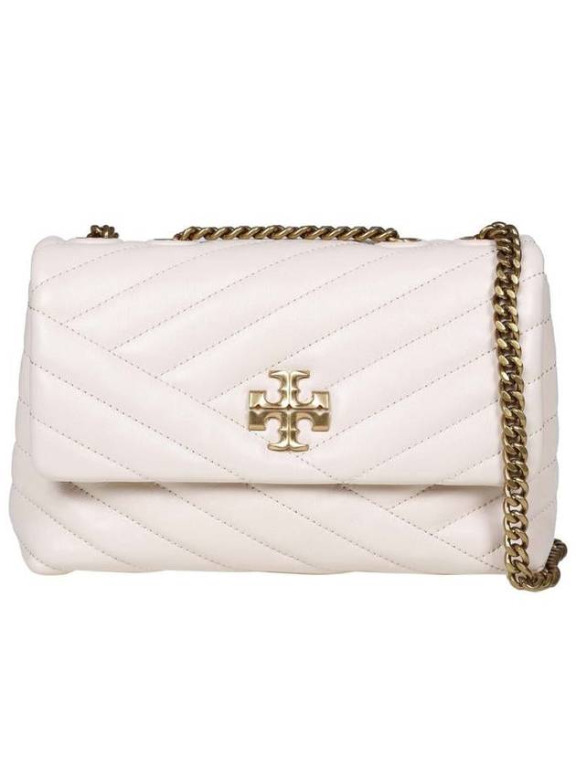 Kira Chevron Convertible Strap Small Shoulder Bag New Cream - TORY BURCH - BALAAN 2