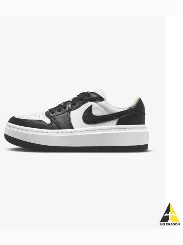 Jordan 1 Elevate Low Top Sneakers Black White - NIKE - BALAAN 2