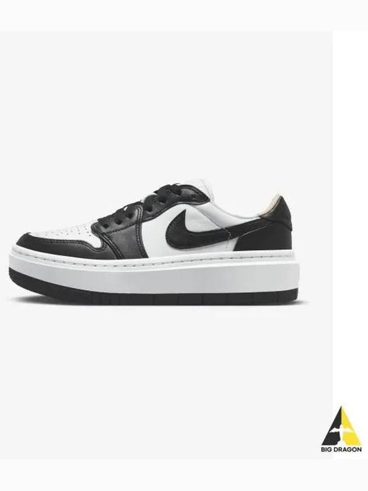 Jordan 1 Elevate Low Top Sneakers Black White - NIKE - BALAAN 2