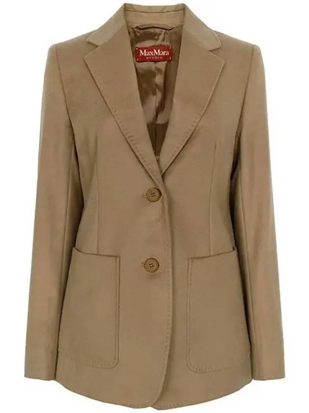 Clan Wool Tailored Jacket Camel - MAX MARA - BALAAN 2