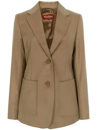 Clan Wool Tailored Jacket Camel - MAX MARA - BALAAN 2