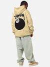 AU Australia 8 BALL CHENILLE Hooded Sweatshirt ST0M0472 Khaki Beige MENS - STUSSY - BALAAN 3