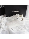 CC Logo Calfskin Low Top Sneakers White - CHANEL - BALAAN 4