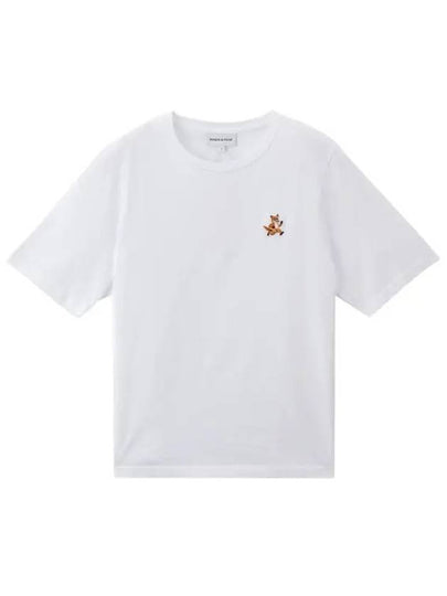 Speedy Fox Patch Comfort Short Sleeve T-Shirt White - MAISON KITSUNE - BALAAN 2