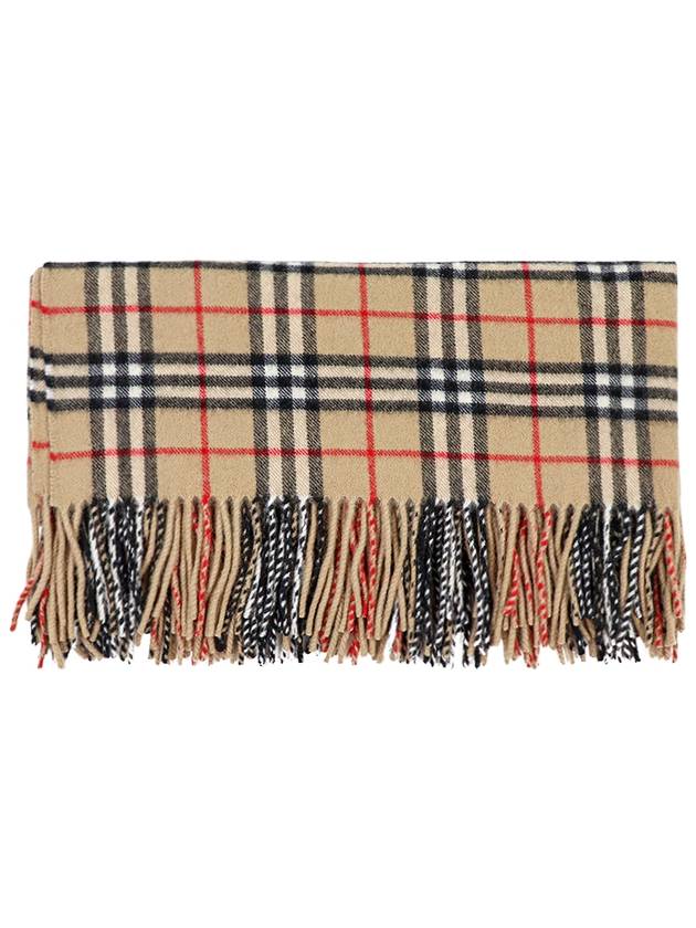 Check Cashmere Scarf Brown - BURBERRY - BALAAN 4