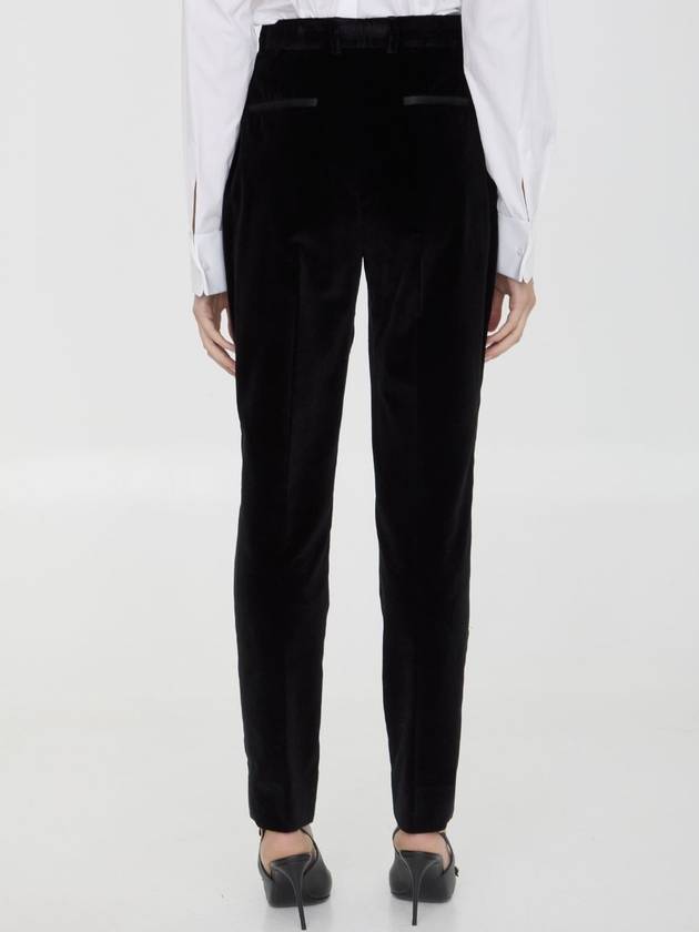 Velvet tuxedo pants - DOLCE&GABBANA - BALAAN 4