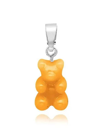 NOSTALGIA BEAR NYC TAXI YELLOW CLASSIC CONNECTOR SILVER Pendant Women Charm - CRYSTAL HAZE - BALAAN 1