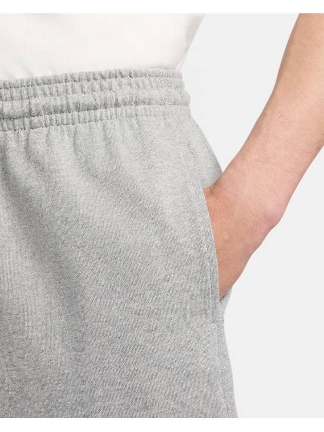 Nike Club Embroidered Logo Knit Shorts Grey - NIKE - BALAAN 5