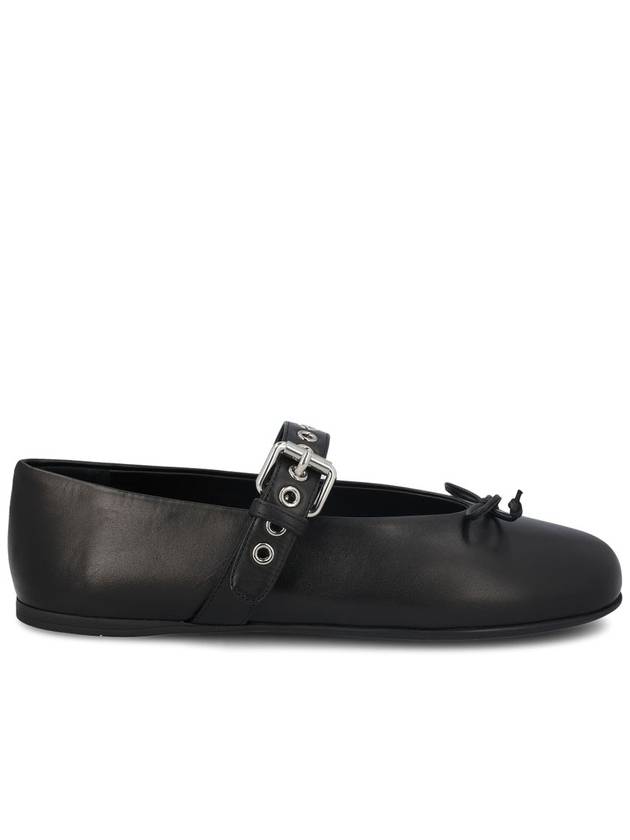 Leather Ballerinas Black - MIU MIU - BALAAN 2