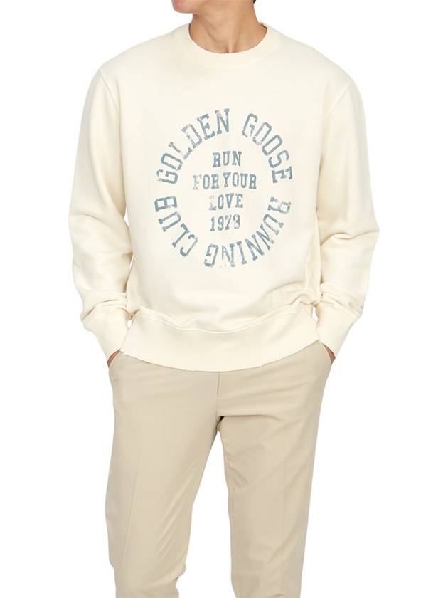 Cotton Journey Sweatshirt Ivory - GOLDEN GOOSE - BALAAN 8