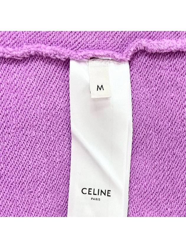 Logo hooded sweatshirt pink M size - CELINE - BALAAN 8