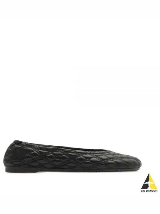 Quilted Leather Ballerinas Black - BURBERRY - BALAAN 2