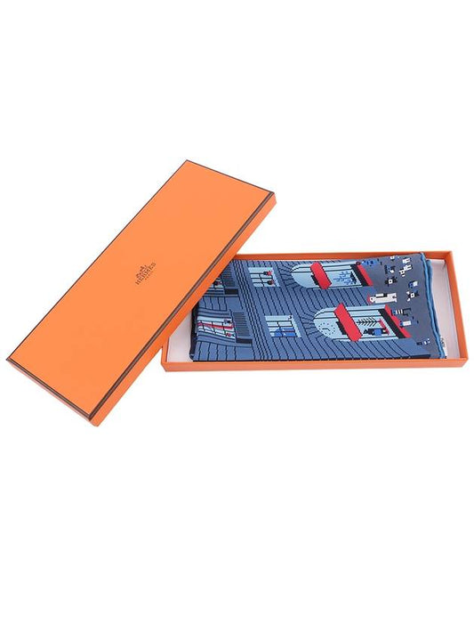 Men's Faubourg Party Pocket Square 45 Scarf H803808T 04 - HERMES - BALAAN 2