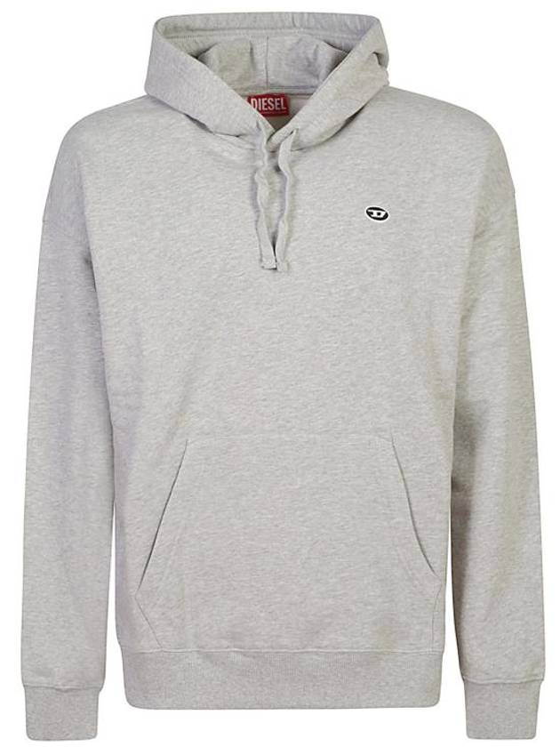 S Rob Doval PJ Oval D Patch Hoodie Grey - DIESEL - BALAAN 2