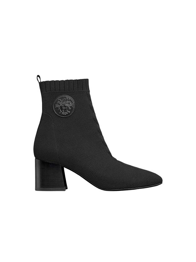 Women's Volver 60 Knit Ankle Boots Noir - HERMES - BALAAN 1