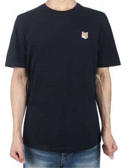 Fox Head Patch Classic Short Sleeve T-Shirt Black - MAISON KITSUNE - BALAAN 2