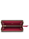 Monogram Clemence Long Wallet Brown Fuchsia - LOUIS VUITTON - BALAAN 4