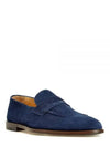 Suede Penny Loafers Midnight Blue - BRUNELLO CUCINELLI - BALAAN 2