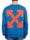 Men's Emotion Arrow Over Sweatshirt Blue - OFF WHITE - BALAAN 5