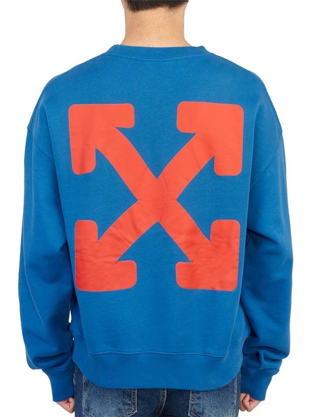 Men's Emotion Arrow Over Sweatshirt Blue - OFF WHITE - BALAAN 5