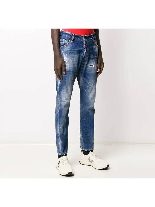 Classic Kenny Twist Straight Jeans Blue - DSQUARED2 - BALAAN 4