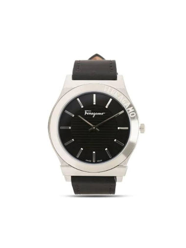 Gancini 40 mm Quartz Watch Black - SALVATORE FERRAGAMO - BALAAN 1