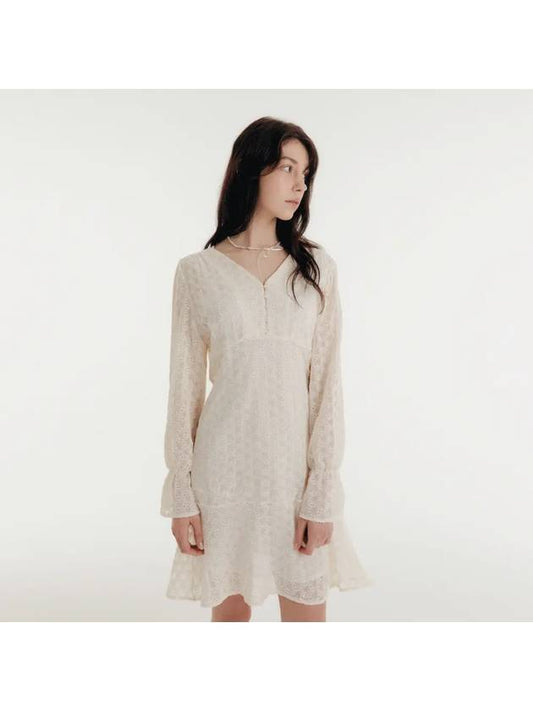 CRINKLE MINI DRESS WHITE - CLAIR DE SAGE - BALAAN 1