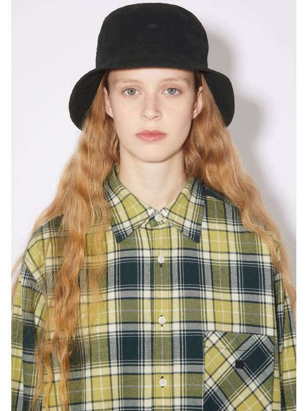 Face Patch Bucket Hat Black - ACNE STUDIOS - BALAAN 8