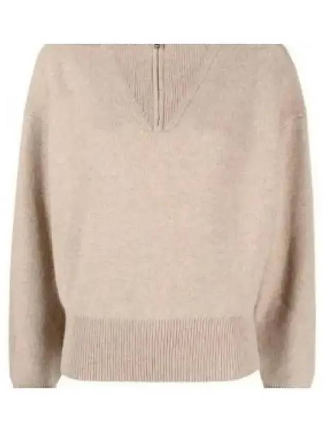 Fancy Half Zip-Up Neck Wool Knit Top Pink - ISABEL MARANT - BALAAN 2