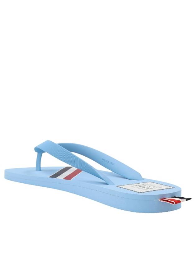 Signature Stripe Rubber Flip Flops Blue - THOM BROWNE - BALAAN 5