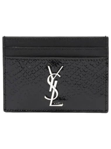 Cassandra logo card wallet - SAINT LAURENT - BALAAN 1