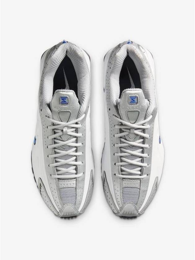 Shox R4 Lace Up Low Top Sneakers Blue Metallic Silver - NIKE - BALAAN 4