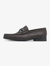 Gancini Suede Moccasin Loafers Dark Brown - SALVATORE FERRAGAMO - BALAAN 2