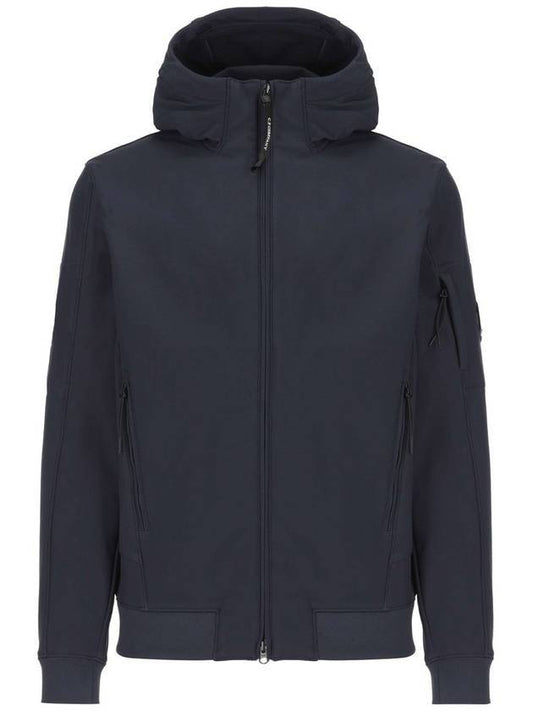 Men's Shell R Lens Wappen Hooded Jacket Navy - CP COMPANY - BALAAN.