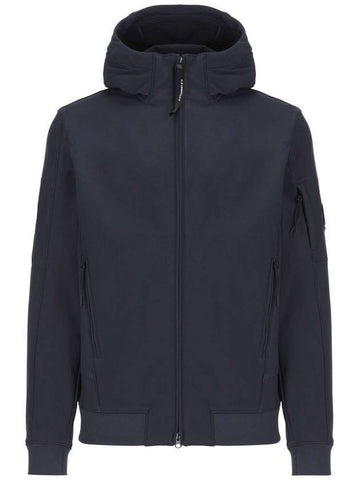 Men's Shell R Lens Wappen Hooded Jacket Navy - CP COMPANY - BALAAN 1