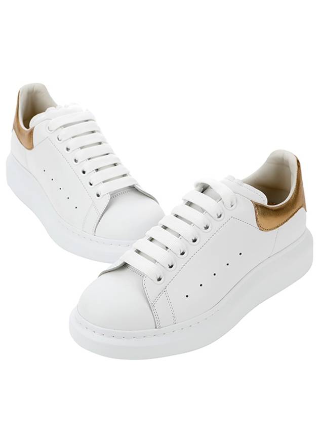 Oversole Gold Tab Low Top Sneakers White - ALEXANDER MCQUEEN - BALAAN 5