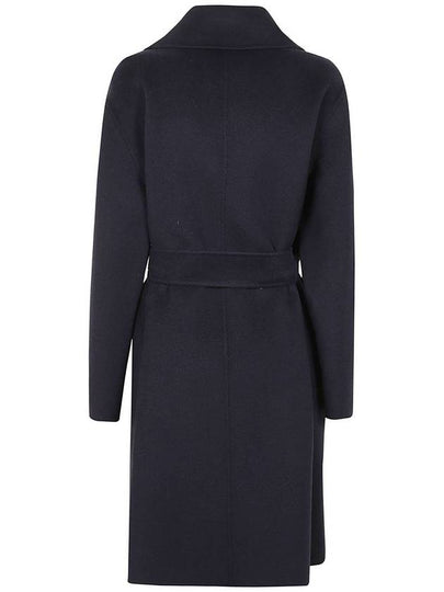 TOTEM virgin wool cashmere blend belt coat 006 Navy IT36 IT38 IT4016011011 - MAX MARA - BALAAN 2