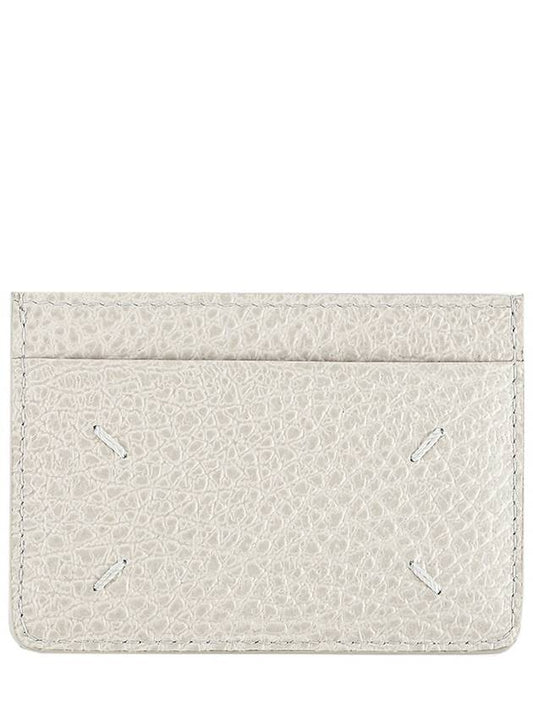 Grain Leather Stitch Card Wallet Ivory - MAISON MARGIELA - BALAAN 2